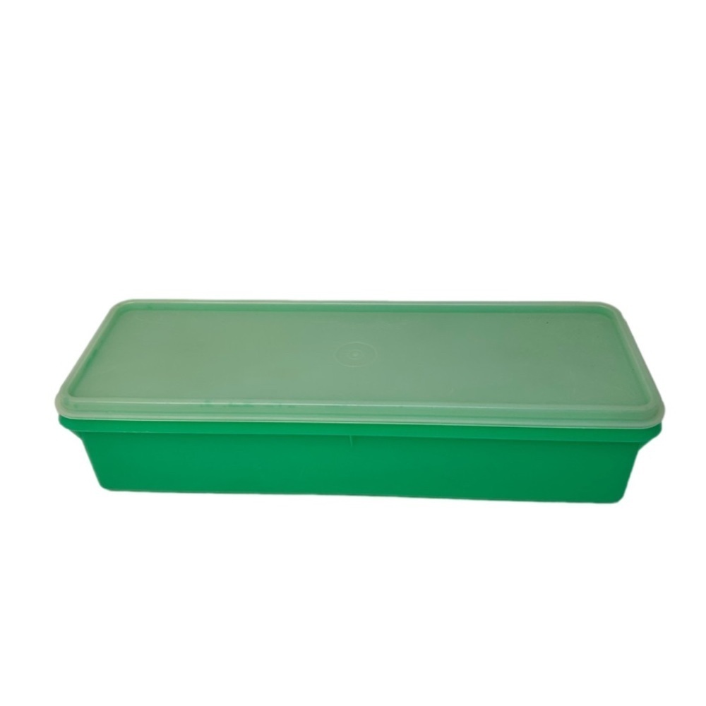 Tupperware Small Jadeite Rectangle Keeper 12.5” Length